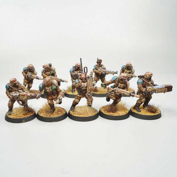 Astra Militarum Cadian Shock Troops Painted - Warhammer 40k Army Imperial Guard
