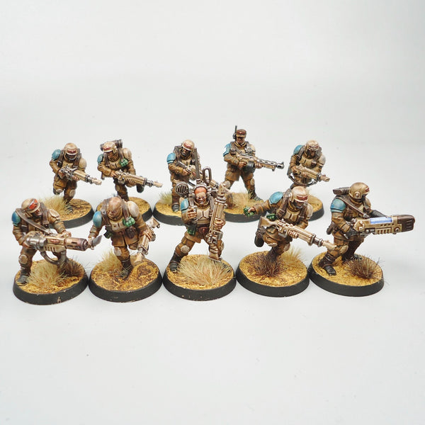 Astra Militarum Cadian Shock Troops Painted - Warhammer 40k Army Imperial Guard