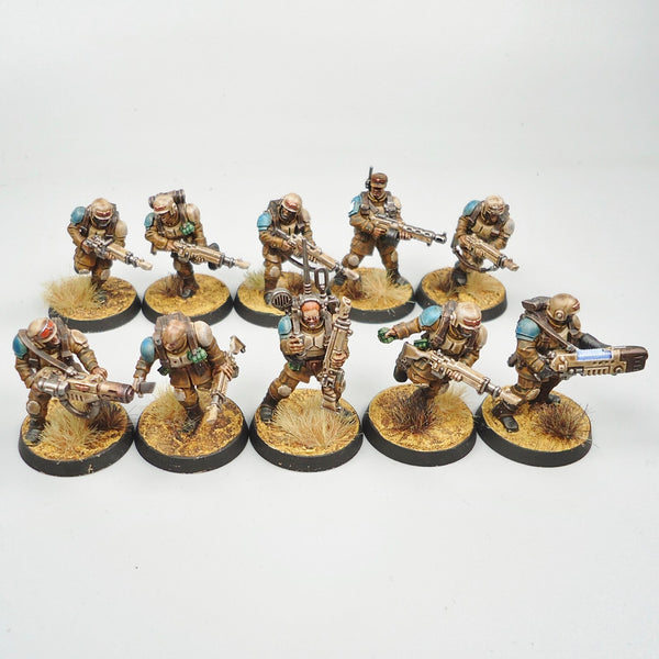 Astra Militarum Cadian Shock Troops Painted - Warhammer 40k Army Imperial Guard