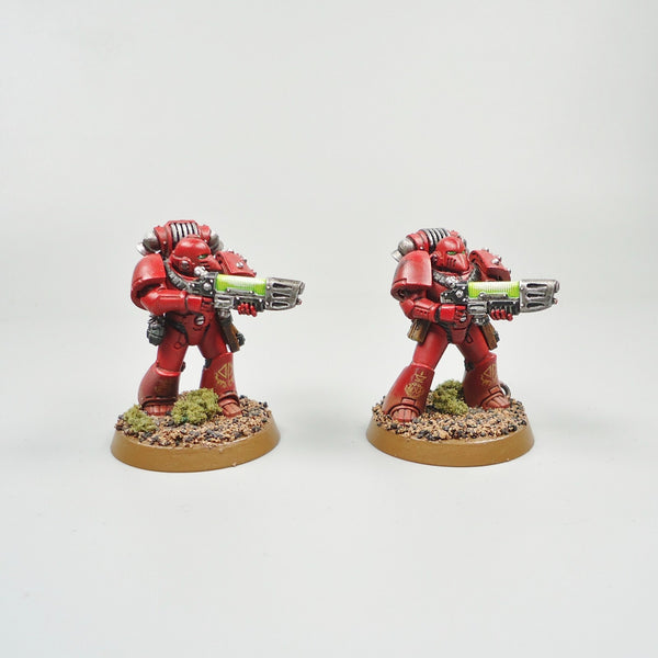 Blood Angels Tactical Marines x5 Painted Warhammer 30k Army Horus Heresy