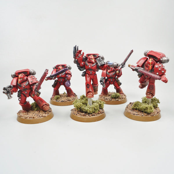 Blood Angels Assault Marines x5 Painted Warhammer 30k Army Horus Heresy