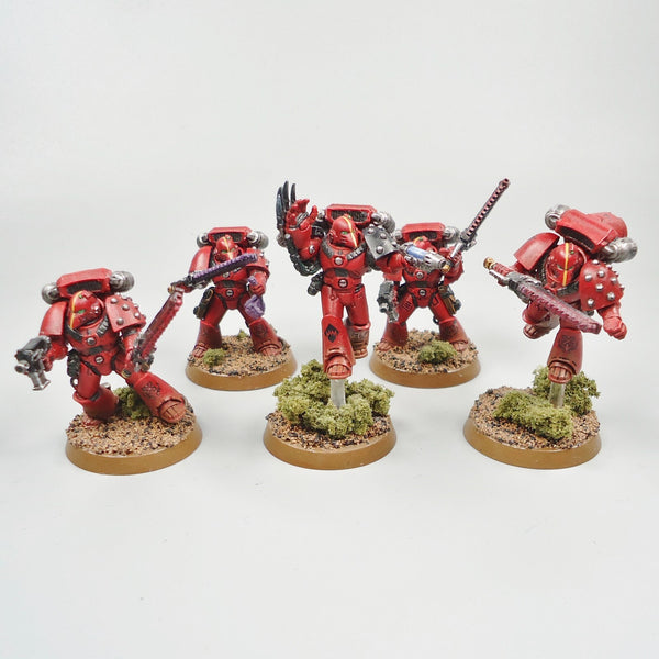 Blood Angels Assault Marines x5 Painted Warhammer 30k Army Horus Heresy
