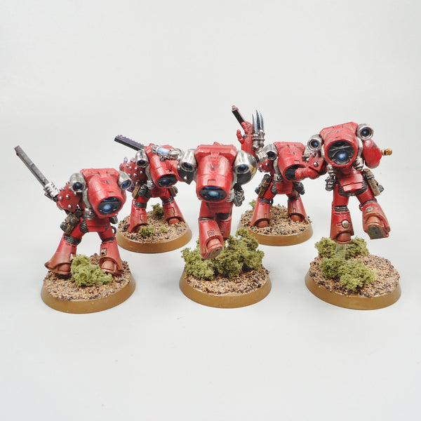 Blood Angels Assault Marines x5 Painted Warhammer 30k Army Horus Heresy
