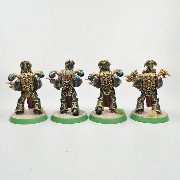 Thousand Sons Rubric Marines x4 Painted - Warhammer 40k Army Chaos Space Marines