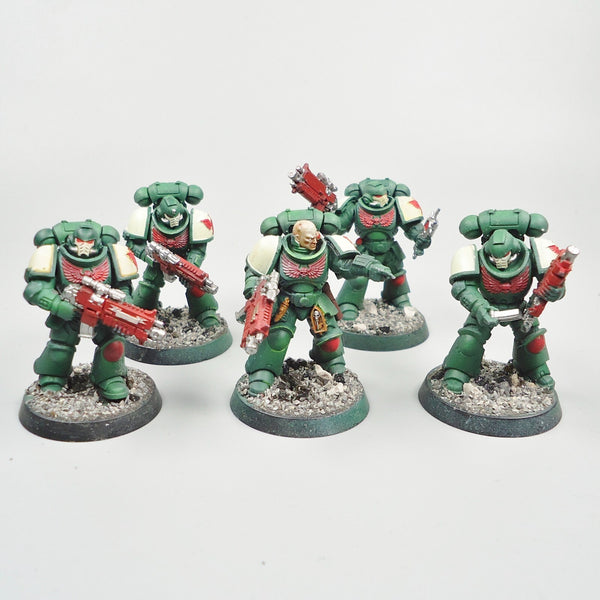 Dark Angels Primaris Intercessors x5 Painted - Warhammer 40k Army Space Marines