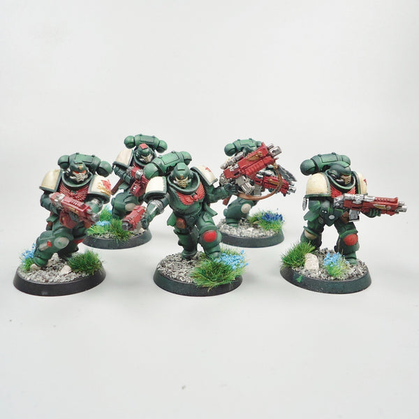 Dark Angels Primaris Intercessors x5 Painted - Warhammer 40k Army Space Marines