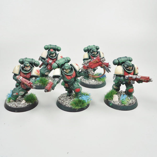 Dark Angels Primaris Intercessors x5 Painted - Warhammer 40k Army Space Marines