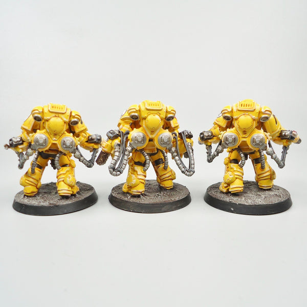 Imperial Fists Primaris Aggressors x3 Painted - Warhammer 40k Army Space Marines