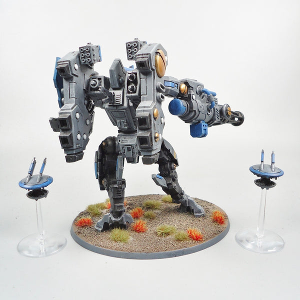 Tau Empire Riptide Battlesuit Painted And Based - Warhammer Army 40k