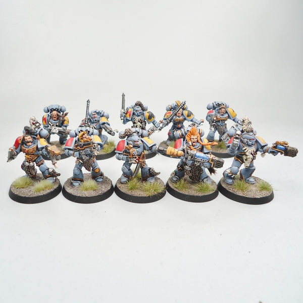 Space Wolves Marines x10 Painted - Warhammer 40k Army Space Marines
