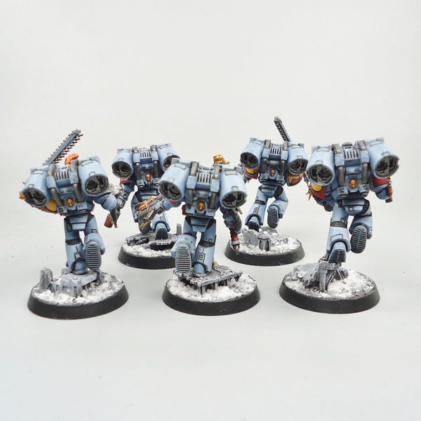 Space Wolves Jump Pack Marines x5 Painted -  Warhammer 40k Army Space Marines