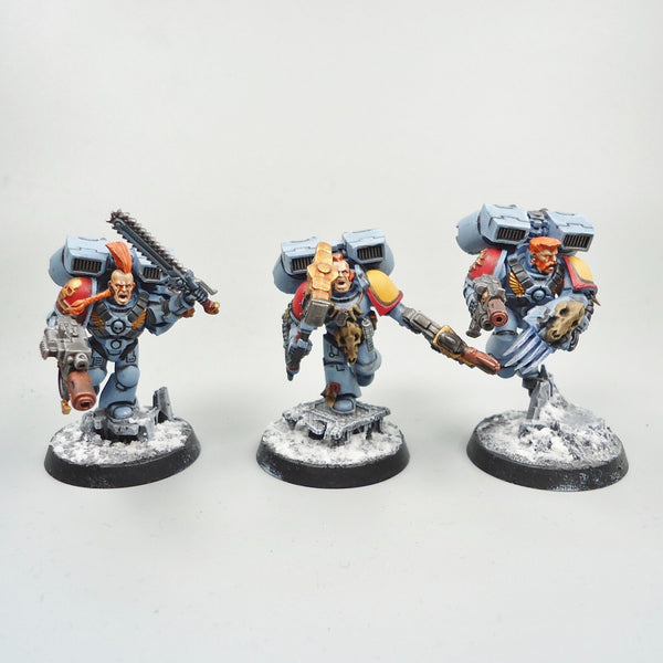 Space Wolves Jump Pack Marines x5 Painted -  Warhammer 40k Army Space Marines