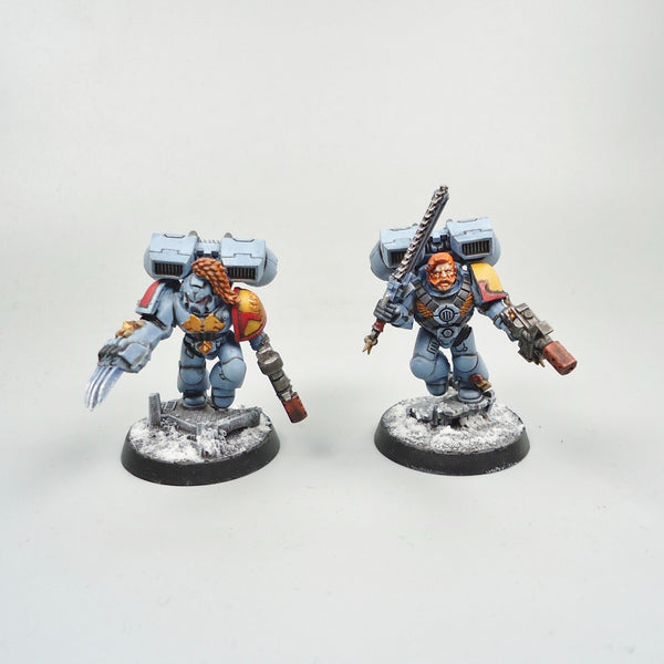Space Wolves Jump Pack Marines x5 Painted -  Warhammer 40k Army Space Marines