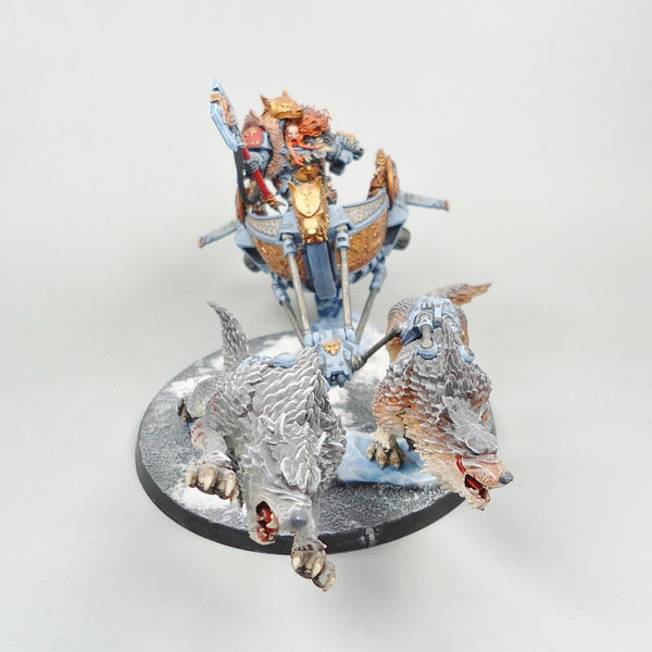 Space Wolves Logan Grimnar on Stormrider Warhammer 40k Army Space Marines
