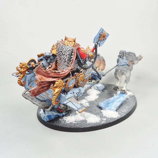 Space Wolves Logan Grimnar on Stormrider Warhammer 40k Army Space Marines
