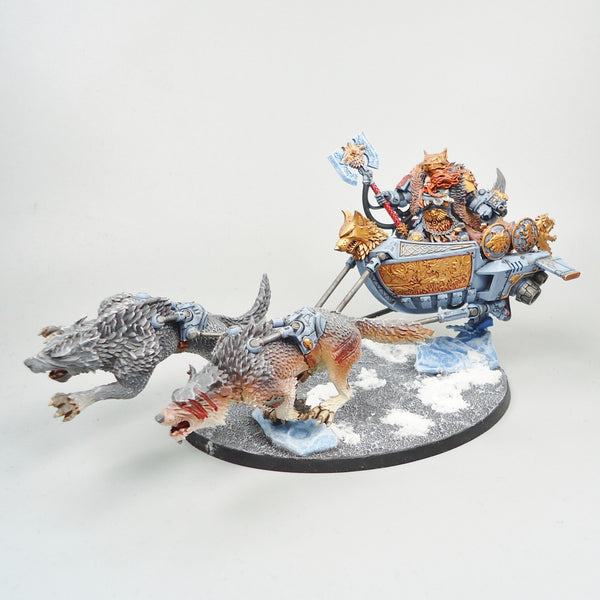 Space Wolves Logan Grimnar on Stormrider Warhammer 40k Army Space Marines
