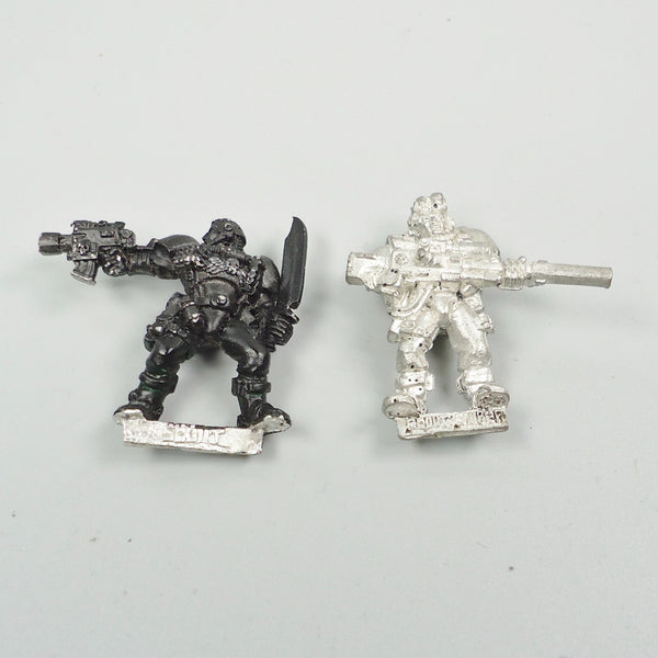 Warhammer 40k Space Marines Scouts x2 Undercoated / Unpainted