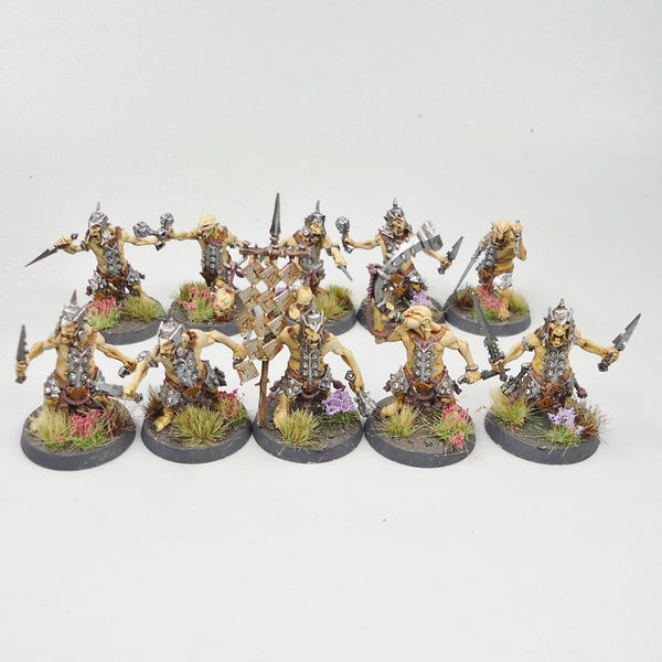 Warhammer Fantasy Age of Sigmar Army Kruleboyz Hobgrot Slittaz x10 Painted