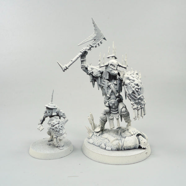 Warhammer Fantasy Age of Sigmar Army Kruleboyz Killaboss Undercoated