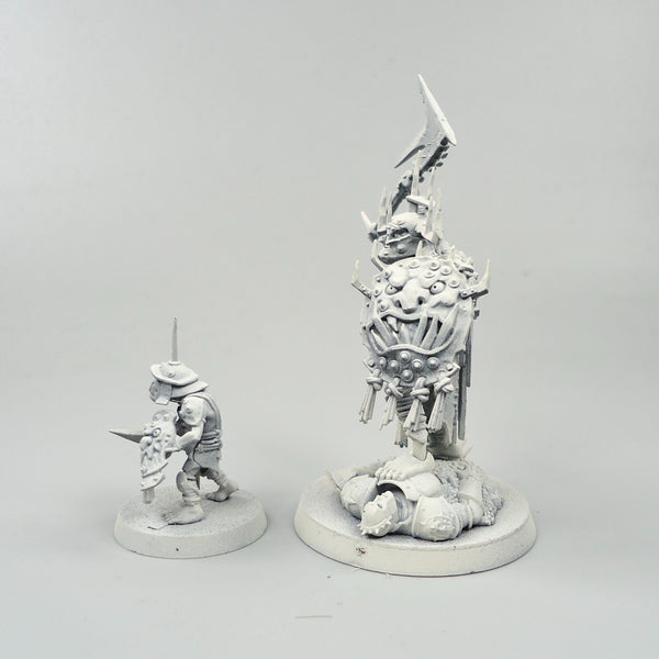 Warhammer Fantasy Age of Sigmar Army Kruleboyz Killaboss Undercoated