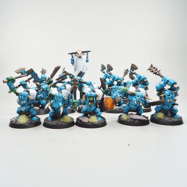 Warhammer Fantasy Age of Sigmar Army Orruk Warclans Ironjawz Ardboyz x15 Painted