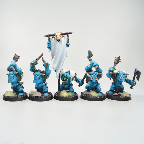 Warhammer Fantasy Age of Sigmar Army Orruk Warclans Ironjawz Ardboyz x15 Painted