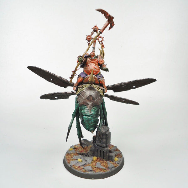 Warhammer Age Of Sigmar Army Maggotkin of Nurgle Pusgoyle Blightlords x2 Painted