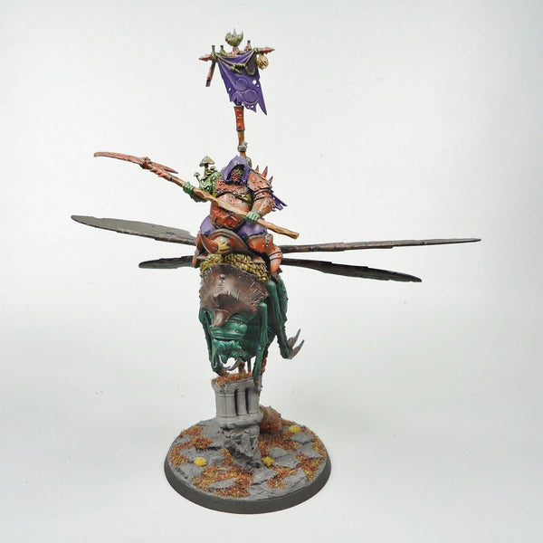 Warhammer Age Of Sigmar Army Maggotkin of Nurgle Pusgoyle Blightlords x2 Painted