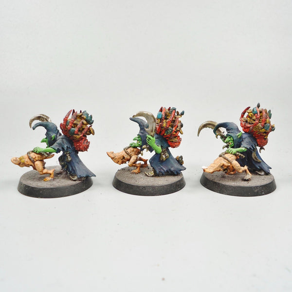 Warhammer Fantasy Age of Sigmar Army Orc Gloomspite Gitz Sneaky Snufflers x3