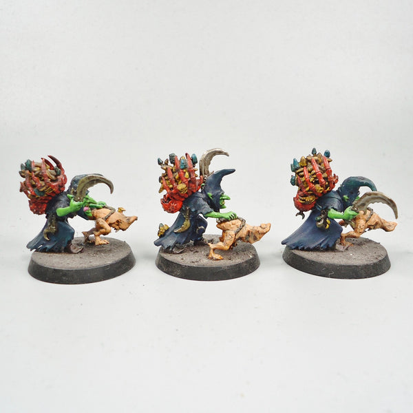 Warhammer Fantasy Age of Sigmar Army Orc Gloomspite Gitz Sneaky Snufflers x3