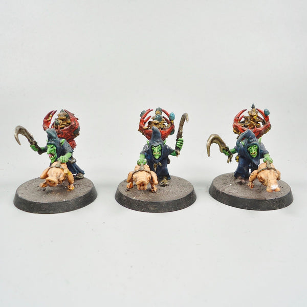 Warhammer Fantasy Age of Sigmar Army Orc Gloomspite Gitz Sneaky Snufflers x3