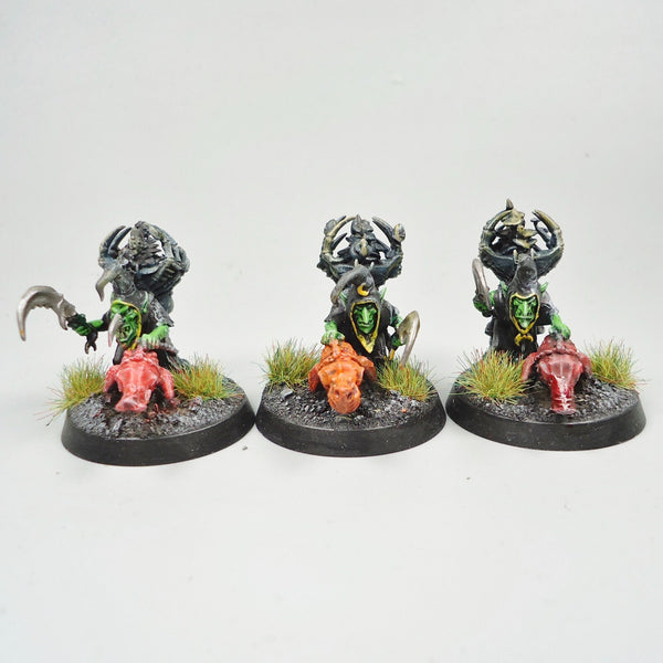 Warhammer Fantasy Age of Sigmar Army Orc Gloomspite Gitz Sneaky Snufflers x3