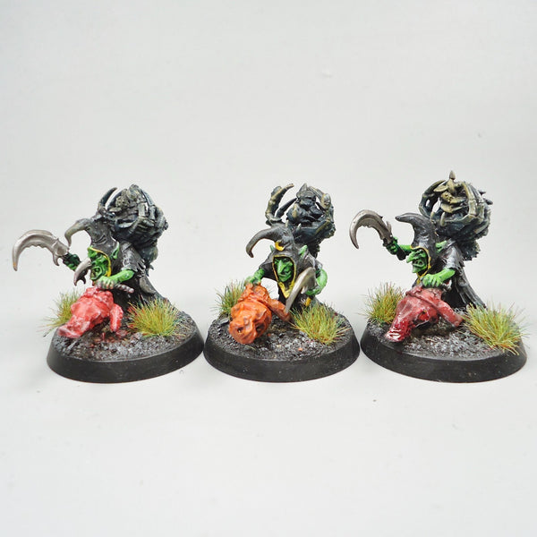 Warhammer Fantasy Age of Sigmar Army Orc Gloomspite Gitz Sneaky Snufflers x3