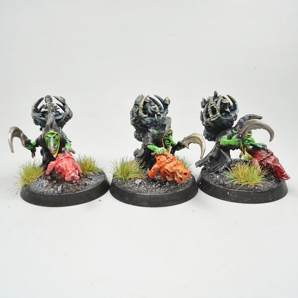 Warhammer Fantasy Age of Sigmar Army Orc Gloomspite Gitz Sneaky Snufflers x3