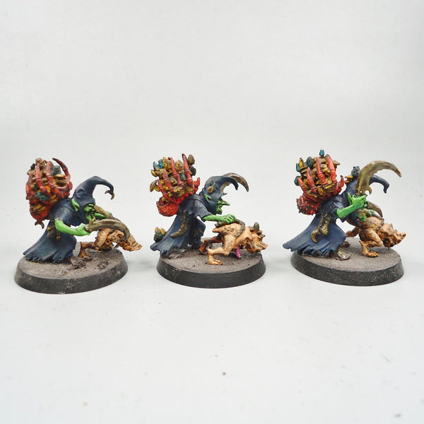 Warhammer Fantasy Age of Sigmar Army Orc Gloomspite Gitz Sneaky Snufflers x3