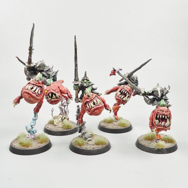 Warhammer Fantasy Age of Sigmar Army Orc Gloomspite Gitz Boingrot Bounderz x5