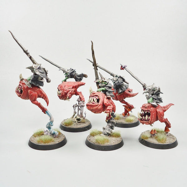 Warhammer Fantasy Age of Sigmar Army Orc Gloomspite Gitz Boingrot Bounderz x5