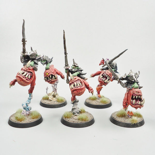 Warhammer Fantasy Age of Sigmar Army Orc Gloomspite Gitz Boingrot Bounderz x5