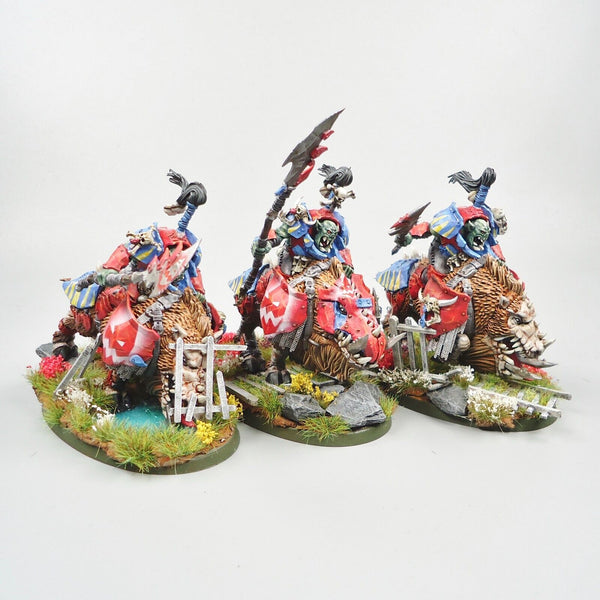 Warhammer Fantasy Age of Sigmar Army Orruk Warclans Ironjawz Gore-Gruntas x3