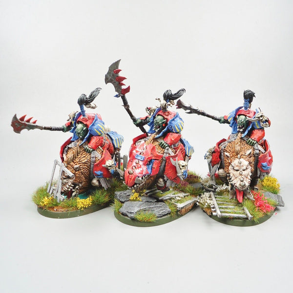 Warhammer Fantasy Age of Sigmar Army Orruk Warclans Ironjawz Gore-Gruntas x3
