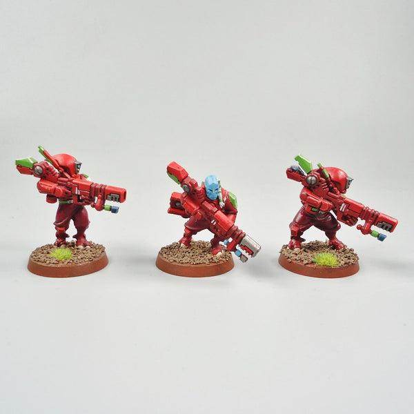 Warhammer 40k Army Tau Empire Troops x6 Painted and Based
