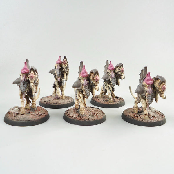 Warhammer 40k Tyranids Barbgaunts x5 Painted And Based