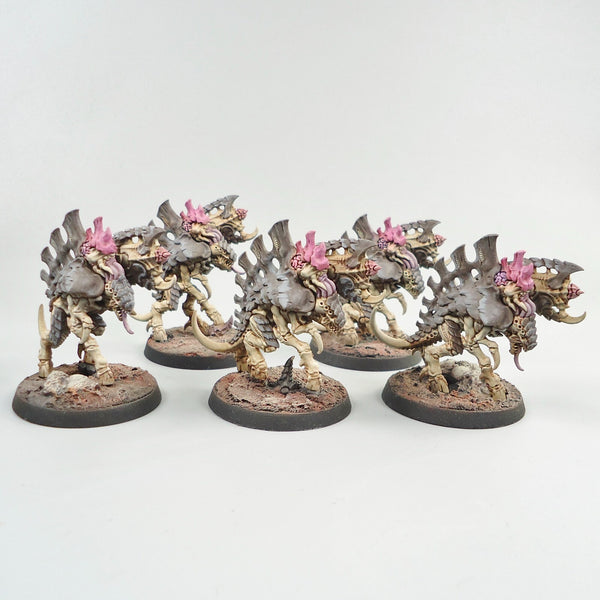 Warhammer 40k Tyranids Barbgaunts x5 Painted And Based