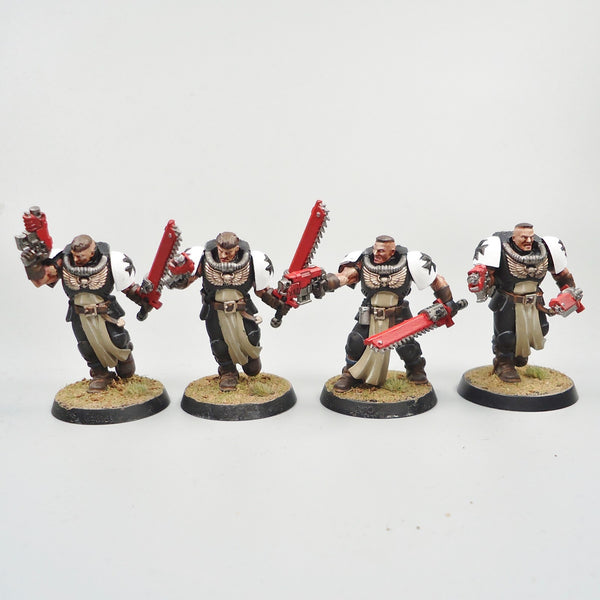 Warhammer 40k Army Space Marines Black Templars Neophytes x5 Painted