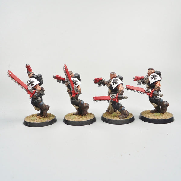 Warhammer 40k Army Space Marines Black Templars Neophytes x5 Painted