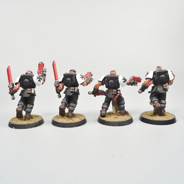 Warhammer 40k Army Space Marines Black Templars Neophytes x5 Painted