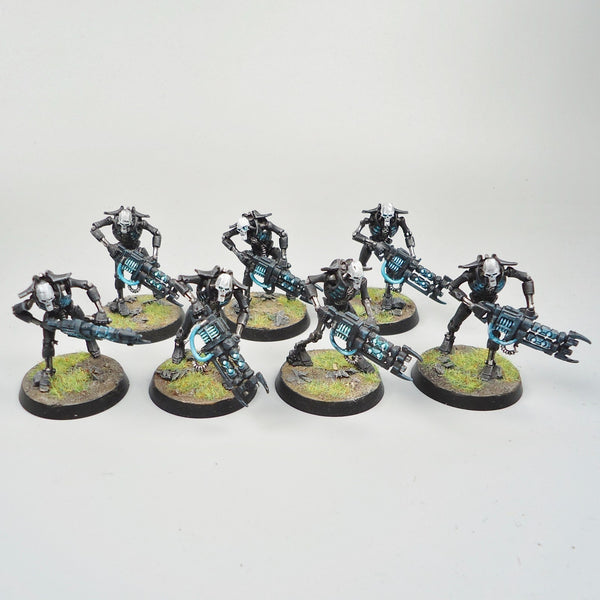 Necron Warriors x7 Painted And Based - Necrons Warhammer 40k Army