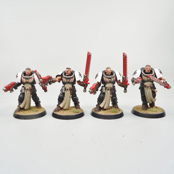 Warhammer 40k Army Space Marines Black Templars Neophytes x5 Painted