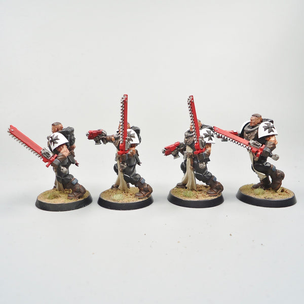 Warhammer 40k Army Space Marines Black Templars Neophytes x5 Painted