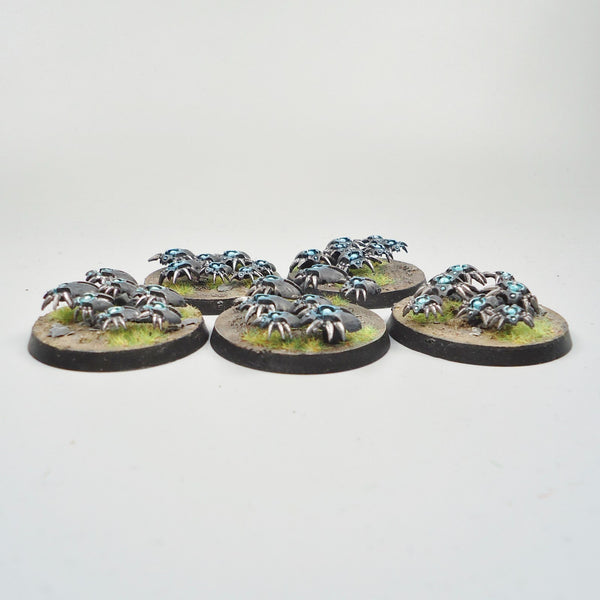 Necron Scarab Bases x5 Painted And Based - Necrons Warhammer 40k Army